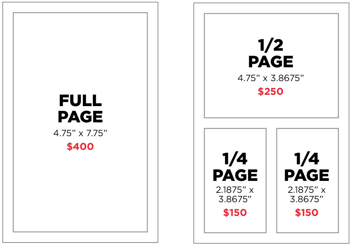 Program Ad Sizes