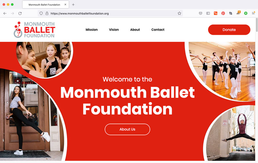 Monmouth Ballet Foundation Website